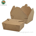 Takeaway biodegradável descartável Kraft Paper Food Packaging